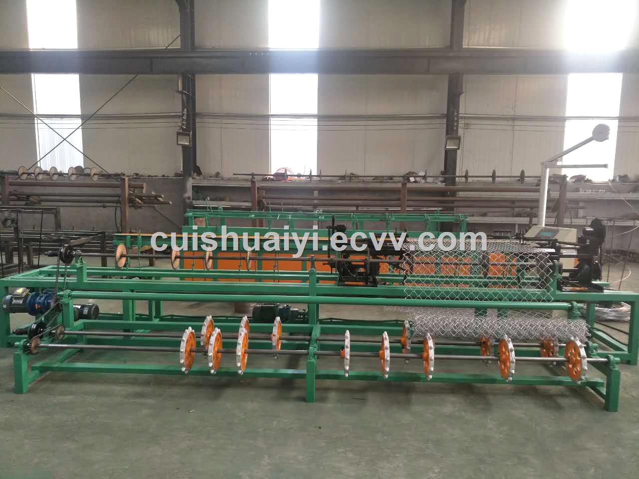 High Speed double wire or single wire Full Automatic Chain Link Fence Machine