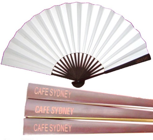 fabric hand fan printed both sides for promotion gifts