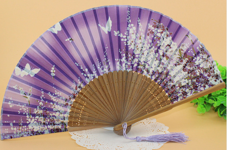 high quality Japanese silk gift fans