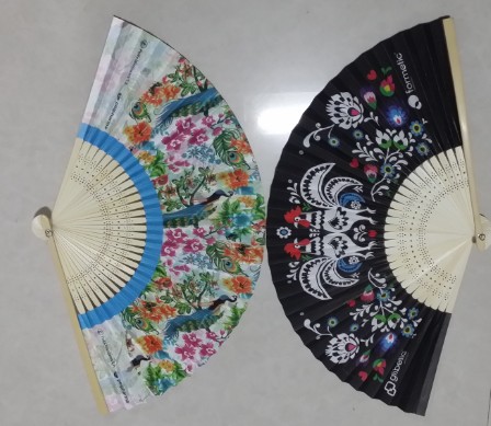 japanese style double sides paper fan