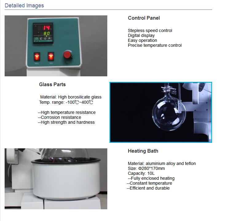 Small Lab Vacuum Rotary Evaporator