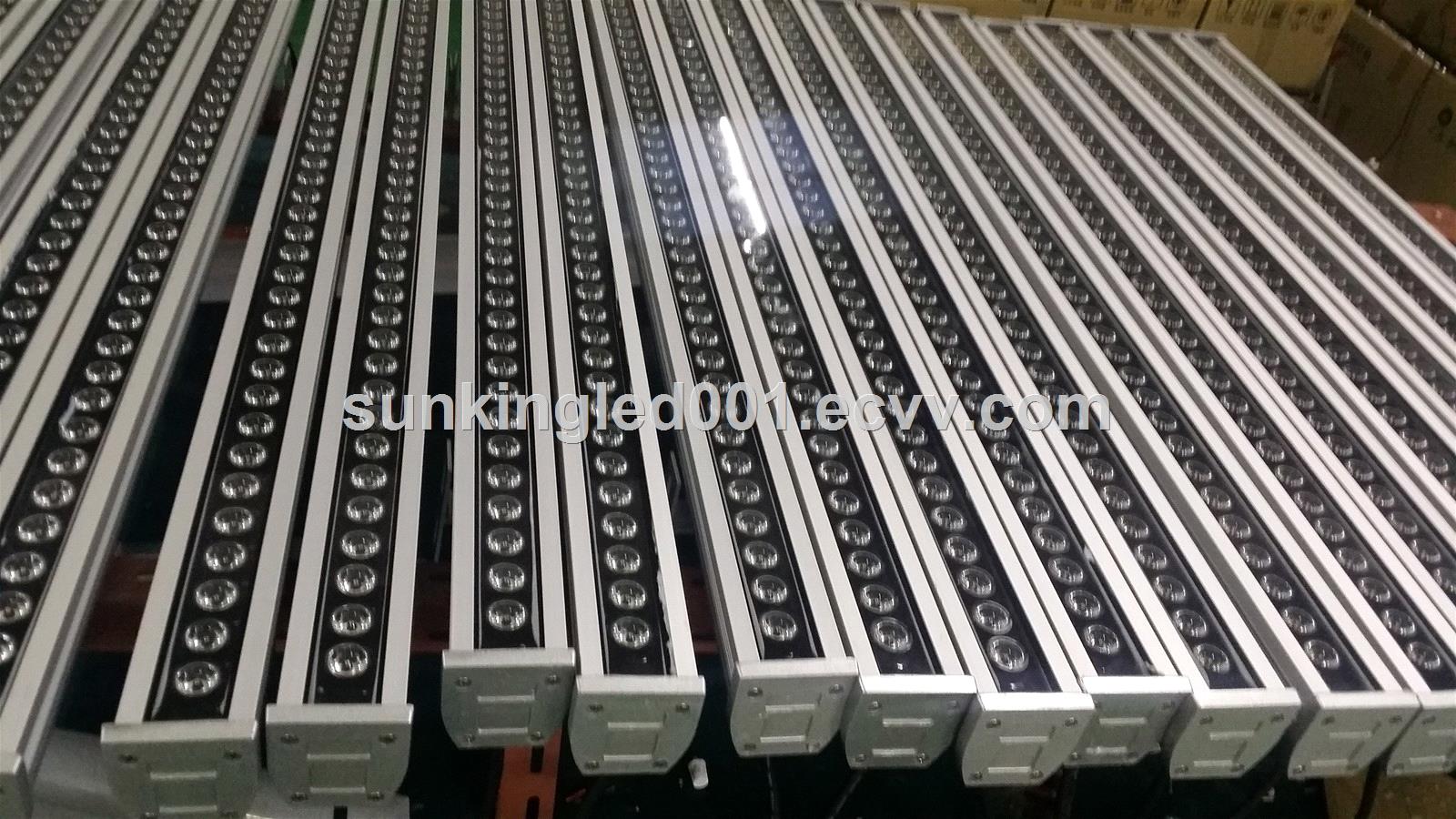 Best quality projection exterior linear bar wallwash lighting rgb 36W led DMX wall washer