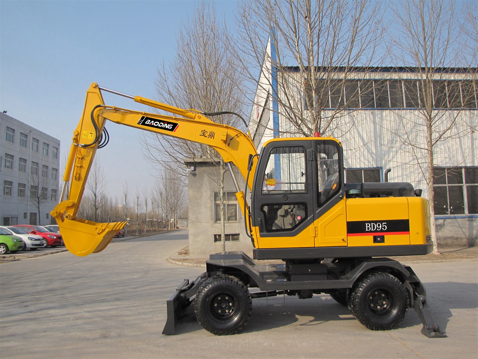 2017 NEW small wheel excavator BD959 with big bucket