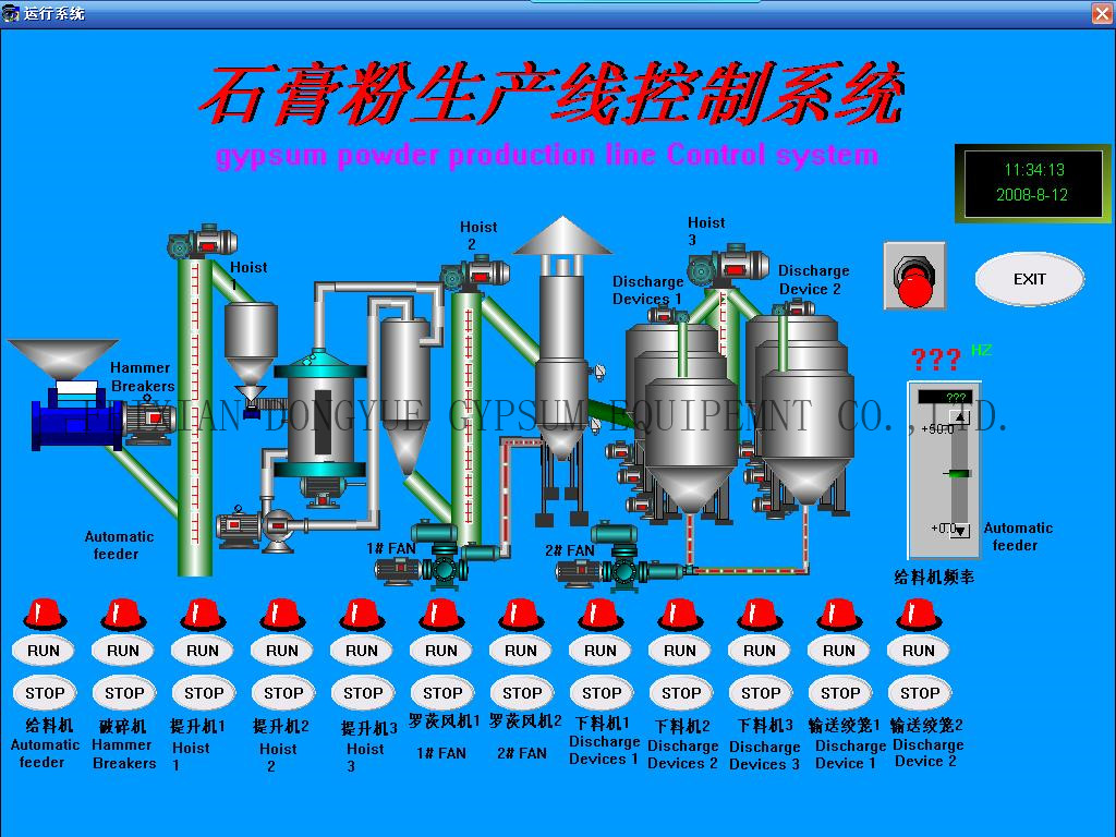 gypsum powder production line