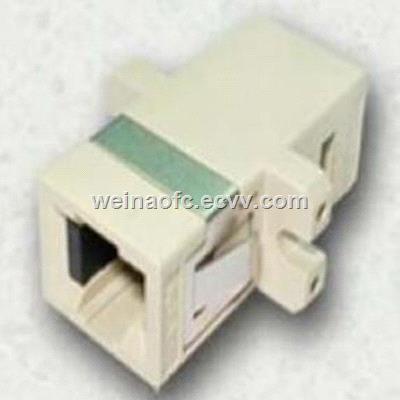 Fiber Adapter MTRJMTRJ Beige Plastic Housing