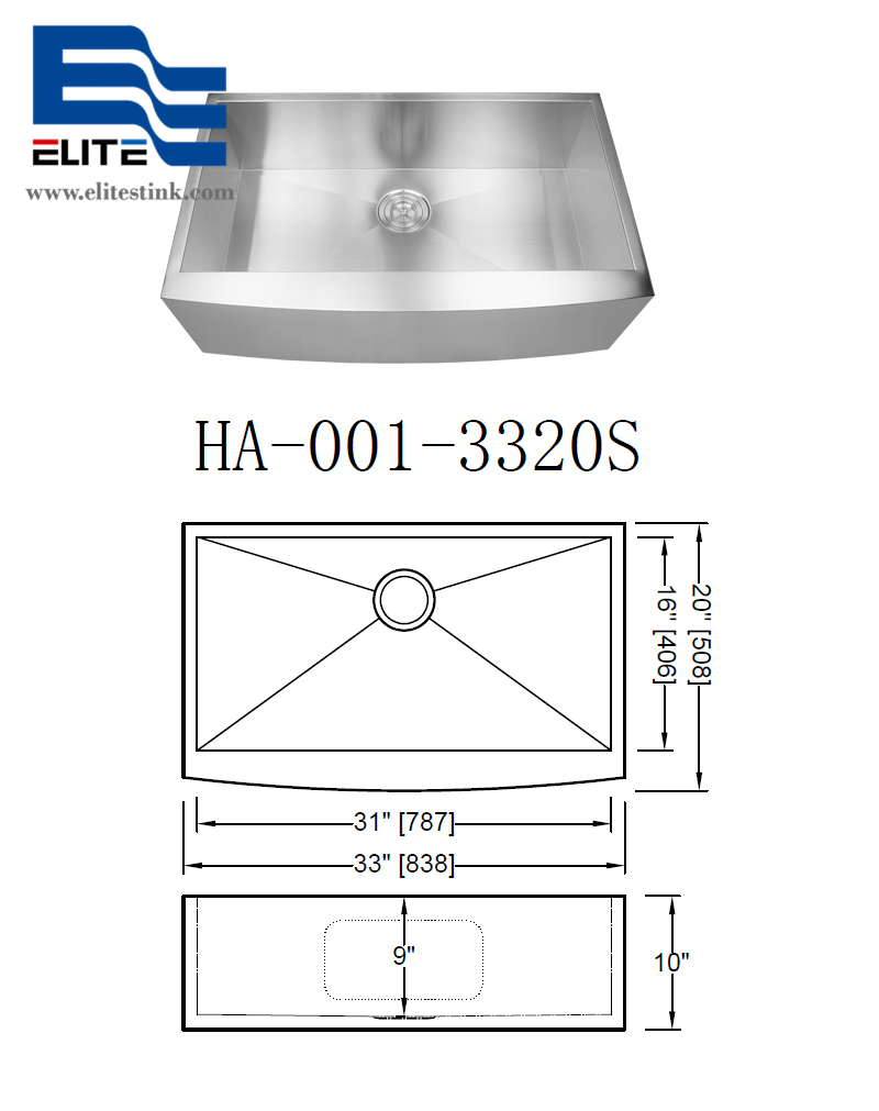 33 Stainless Steel Undermount farmhouse Sink farm Sink