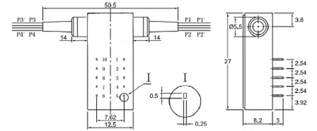 D2X2B MECHANICAL OPTICAL SWITCH D2X2B MEMS OPTICAL SWITCH LOW CROSSTALK