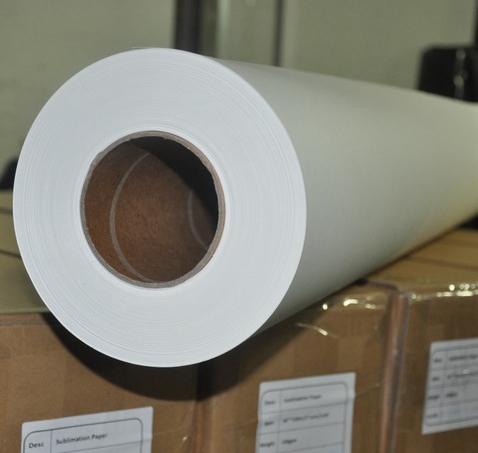 1118m width 100m 100gsm full adhesive sublimation paper for polyester with Lycra spandexelastic textile