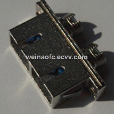 Fiber optic hybrid adaptor FCSC duplex metal adapter