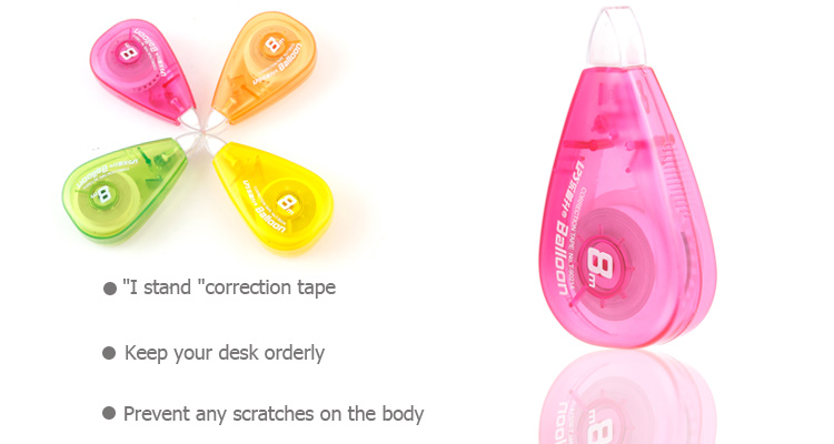 LPS Stationery Supplies Water Drop Shape Colored Correction Tape NoT90214