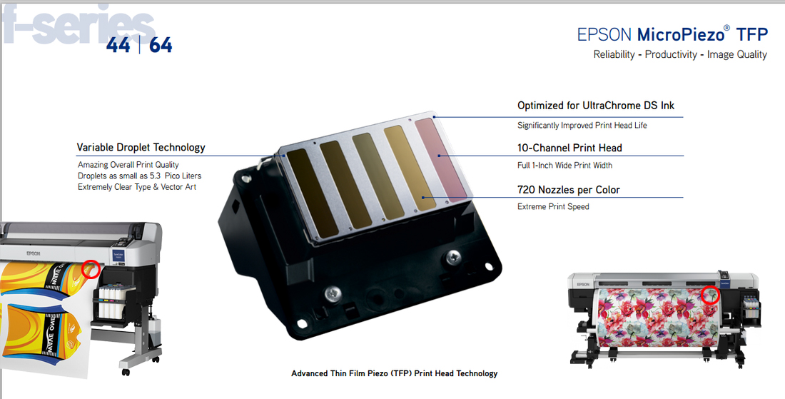 44 1118mmEpson Surecolor F6200 dye sublimation textile inkjet printer