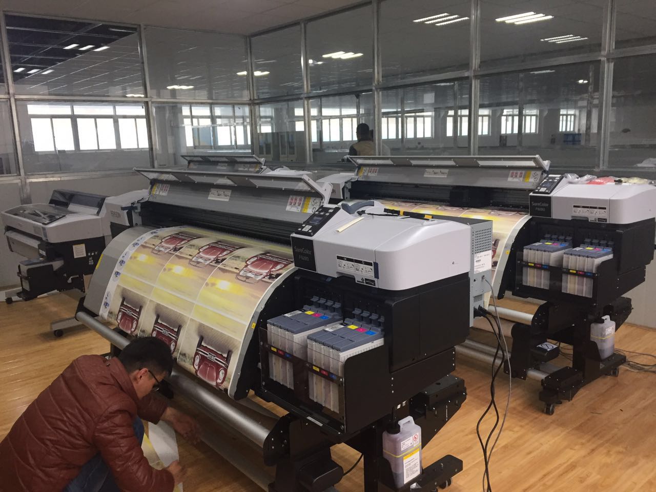 FHK Hansol quality 100gsm1600mm quick dry sublimation paper for MimakiEpsonRolandMutoh