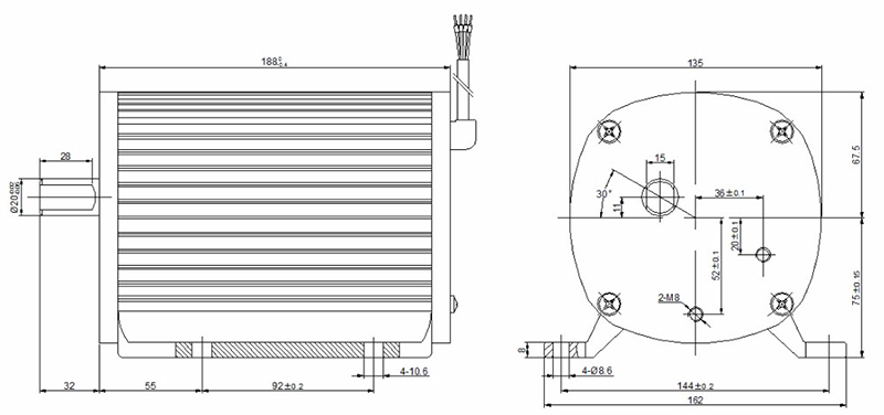 Boom gate motor for Car Park Barrier Gate