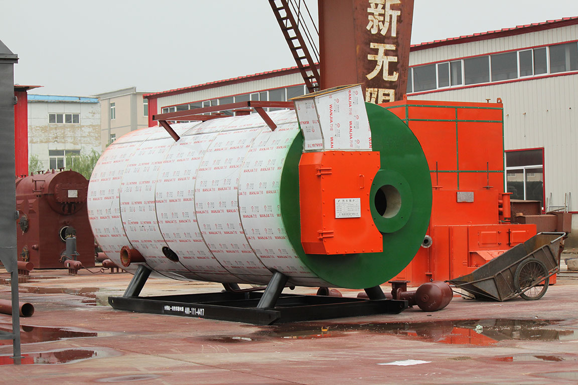 High and low stress horizontal internal combustion gas oil boiler