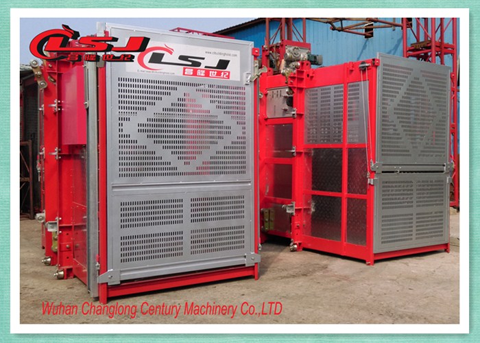Industrial Construction Material Lift Goods Hoist With Overload Protector