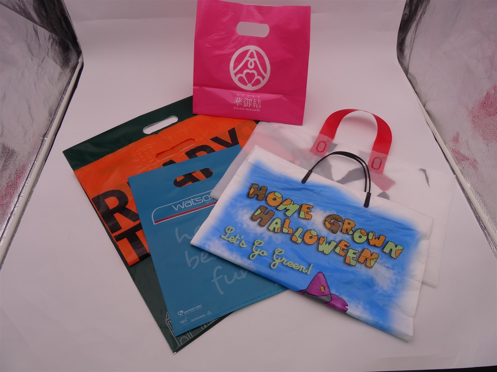 Plastic Bag Loop HandleLoop Handle Plastic BagDie Cut Handle Carrier bag