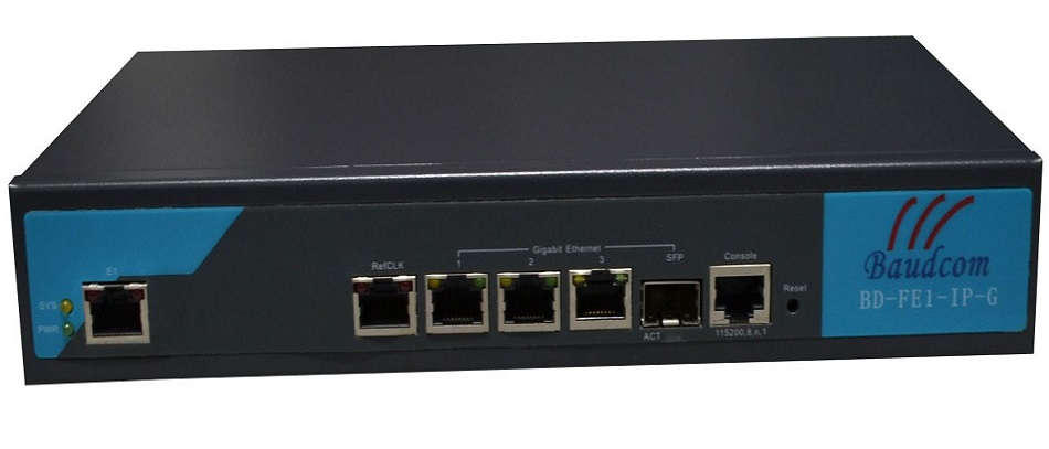 E1 over Gigabit ethernet converter