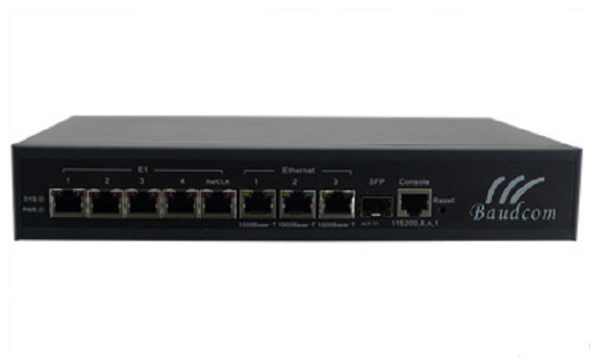 4E1 over Gigabit Ethernet Multiplexer