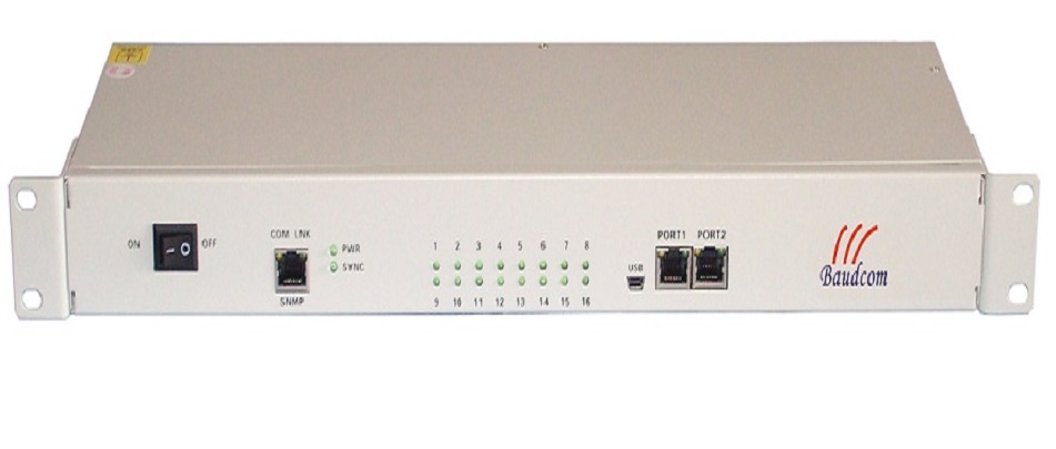 16 Voice POTSFXSFXO over E1 Multiplexer with EthernetRS232 data