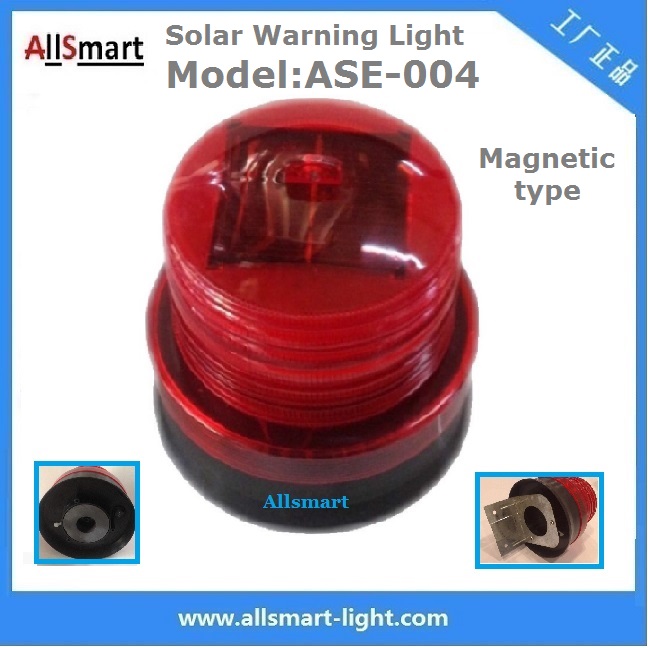 Red Solar Traffic Warning Lights With Magnet Road Construction magnetic Safety Warning Lights