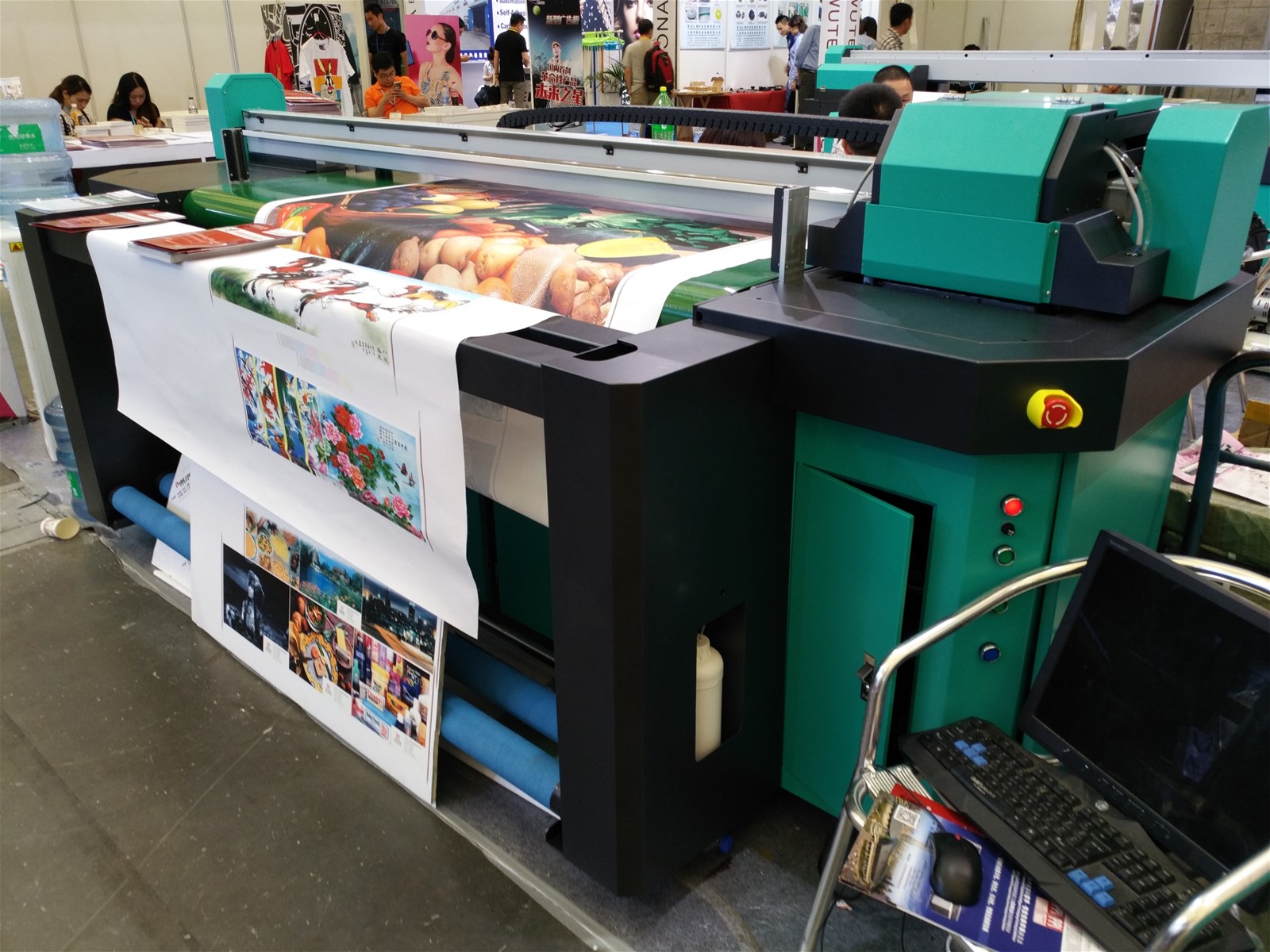 18m Multifuncition Hybrid UV FlatbedRoll to Roll Printer