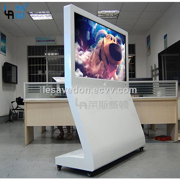 LASVD 55 Freestanding Touch Screen Allinone PC Curved Digital mall advertising Kiosk