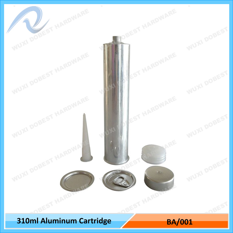 310ml PU Sealant Filling Empty Aluminum Cartridges