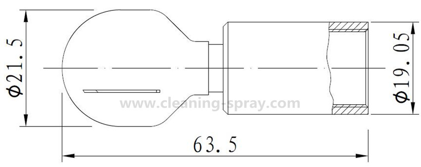 316SS 38 BSPP CIP rotary 5 gallon bottle washer nozzle