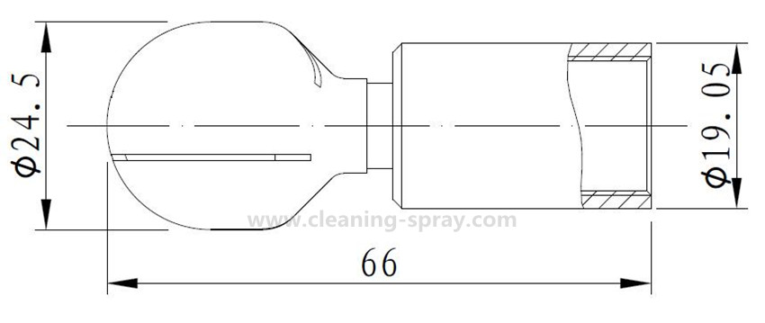 316L stainless steel 38BSPP Sanitary CIP rotary spray ball