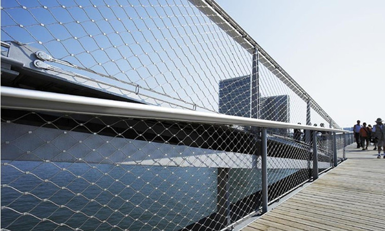 Stainless Steel Cable Mesh Bridge fenceAnping manufacturer