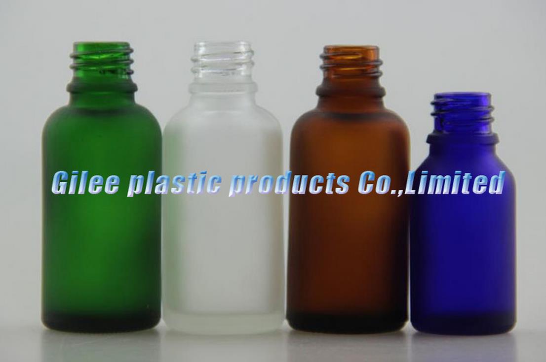 Matte Black glass Dropper Bottle
