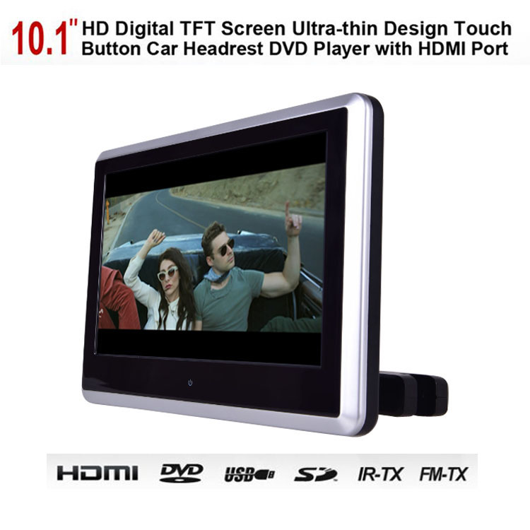 Touch screen 101 Inch HD TFT LCD Headrest Car DVD Player