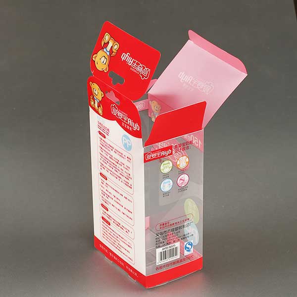clear baby feeding bottle packaging box