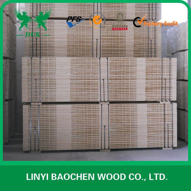38mm OSHA Pine LVL Scaffolding wood plank