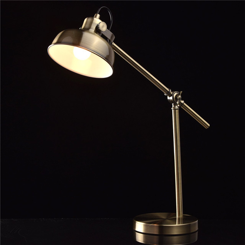 Reading Table Lamp Desk Lamp adjustable height metal sand nickel