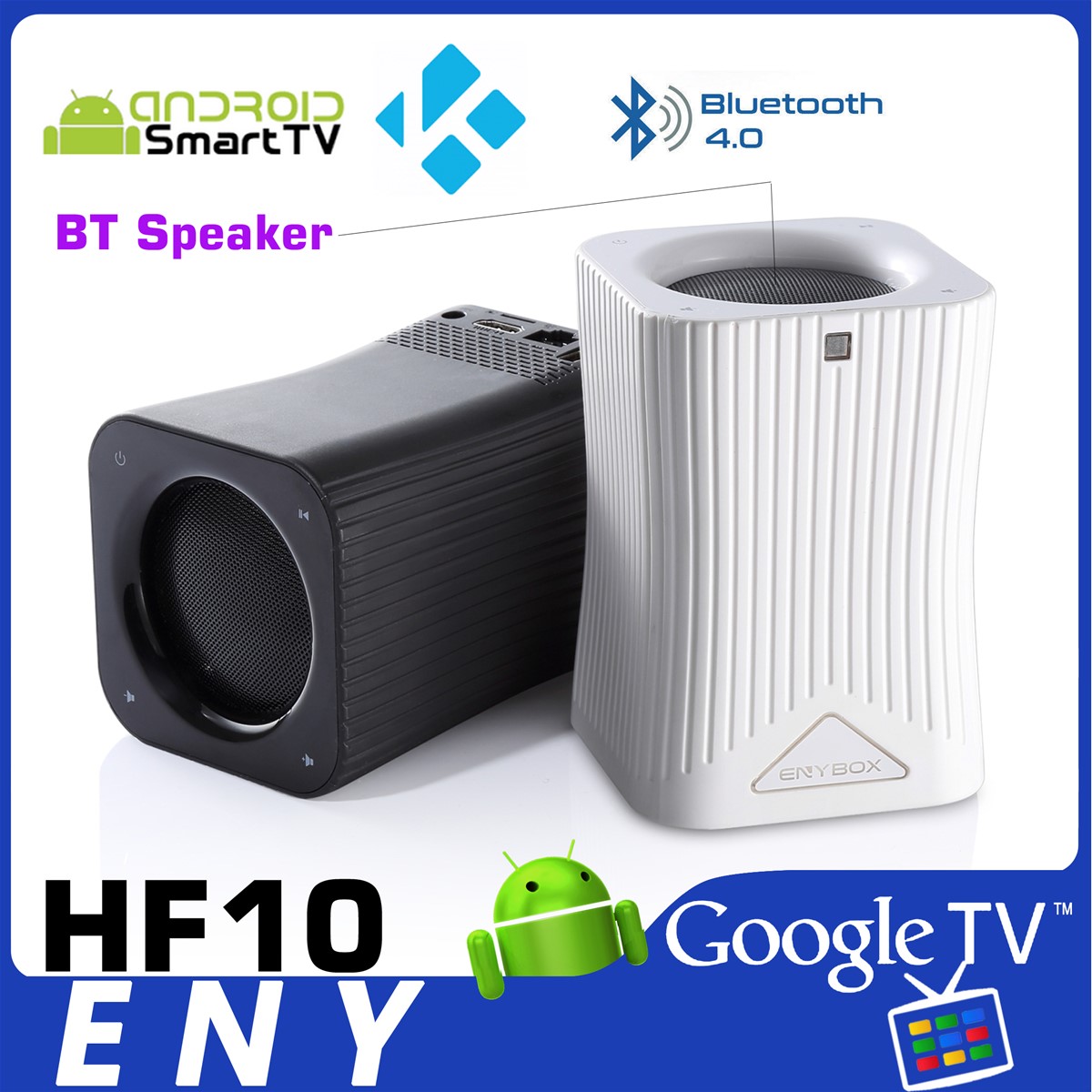 January CES SHOW Product ENYBOX HF10 S905X Android TV Box Bluetooth 40 Speaker Bluetooth Stereo Audio Player