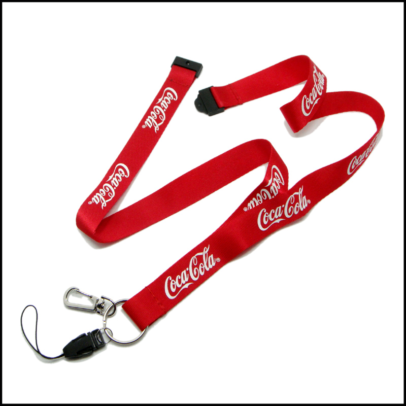 Printed customize logo polyester and nylon lanyards for promotion