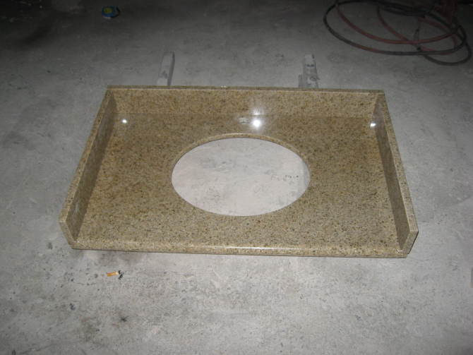 G682 Yellow granite Bathroom Top