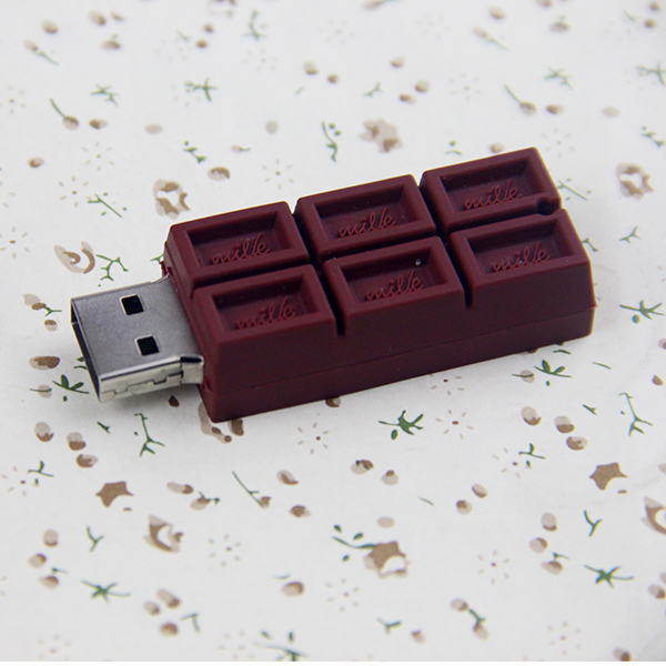 Chocalate Shape Soft pvc 2gb USB Flash Drive