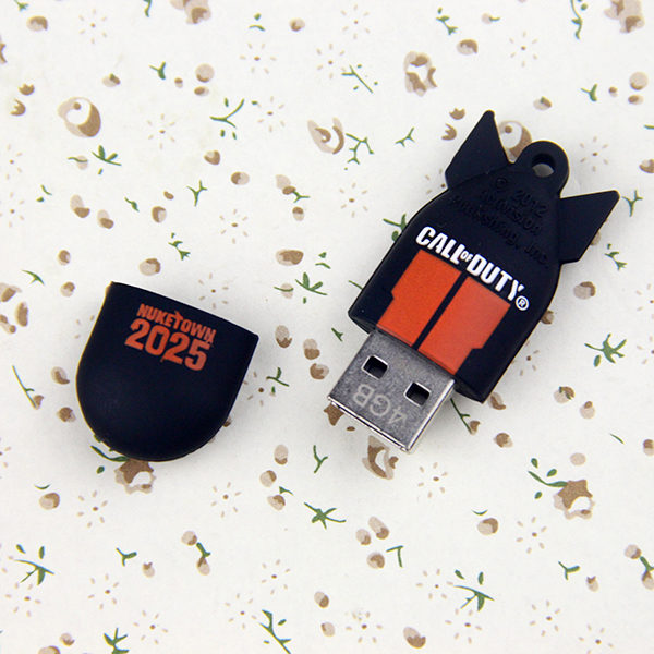 Factory Customize Soft PVC 4GB USB Flash Disk