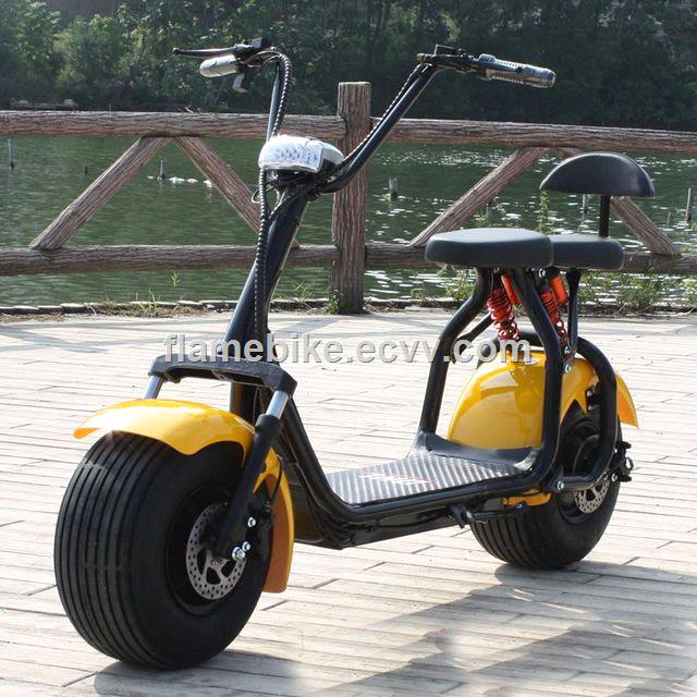 800W1000W Electric Harley Scooter with FR Suspension 2 Seats