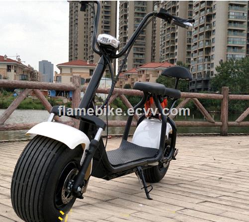 800W1000W Electric Harley Scooter with FR Suspension 2 Seats