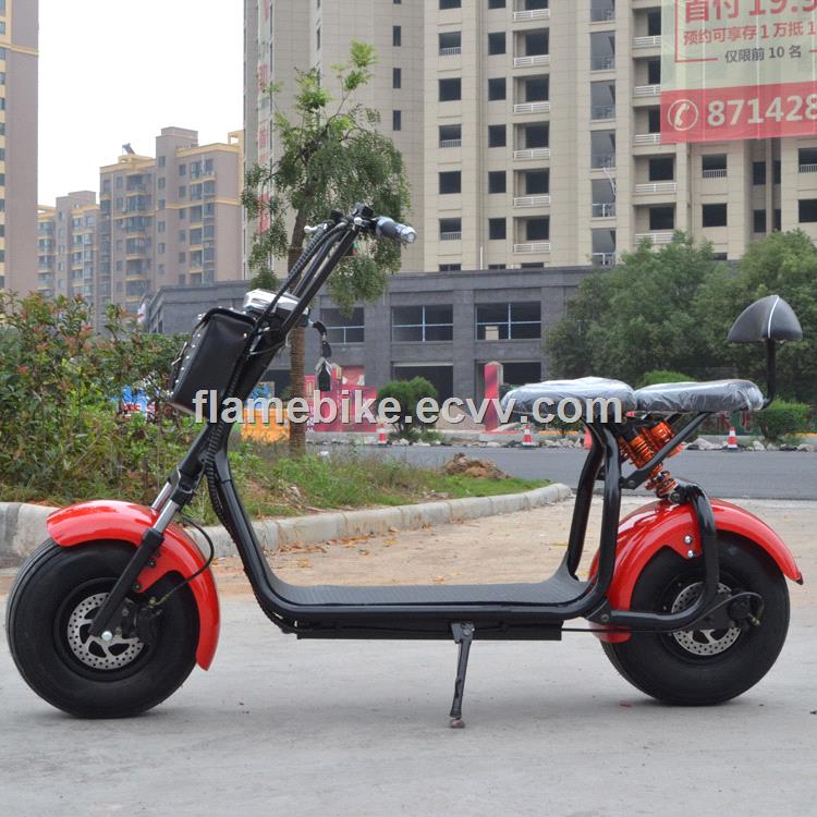 800W1000W Electric Harley Scooter with FR Suspension 2 Seats