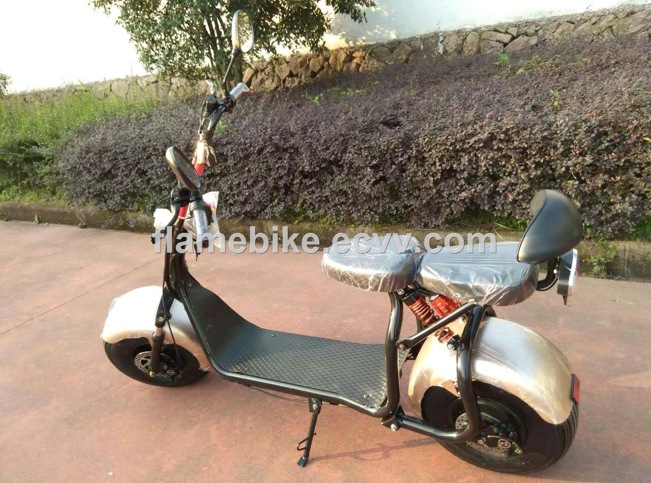 800W Electric Motorcycle with FR Suspension 2 Seats