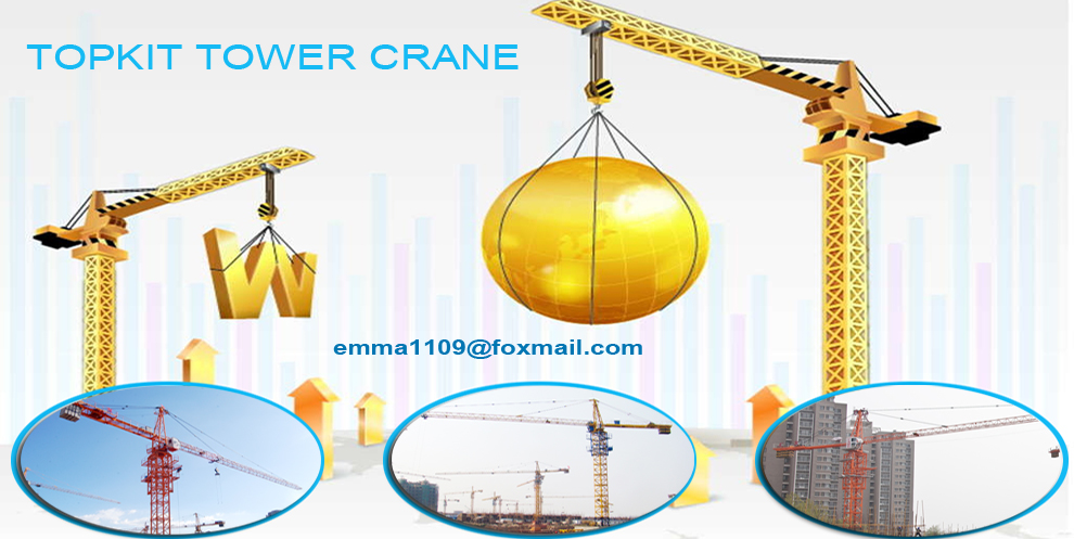 QTZ63 most Popular Hammer head Tower Crane 50m Jib
