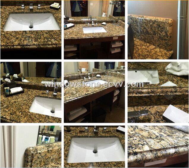 L shape kitchen granite island top