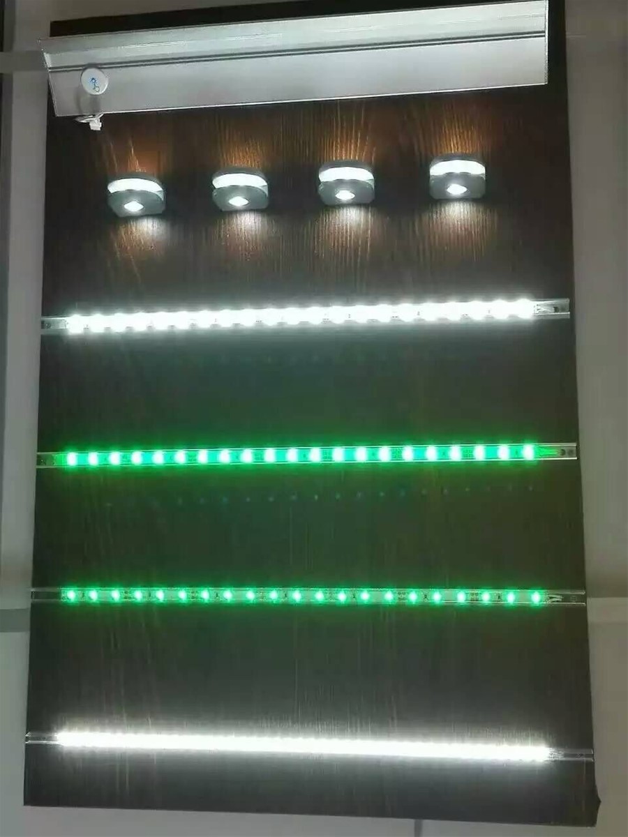 LED glass shelf light for 8mm glass