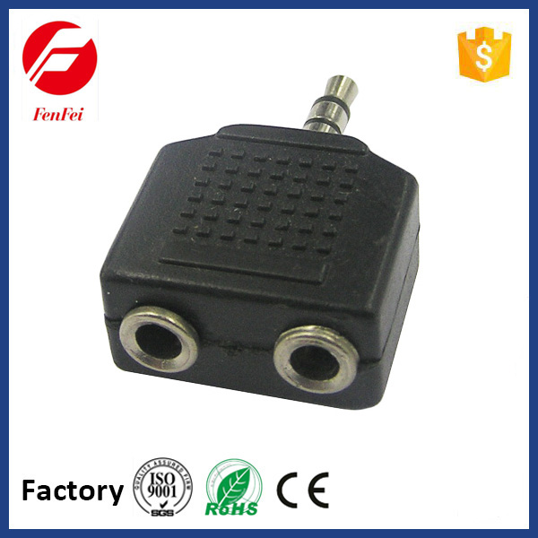 FENFEI 35mm stereo plug to 235mm mono jacks audio jack