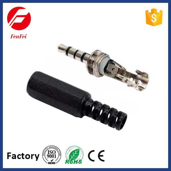 2017 high quality 35mm audio video plug 4POLE