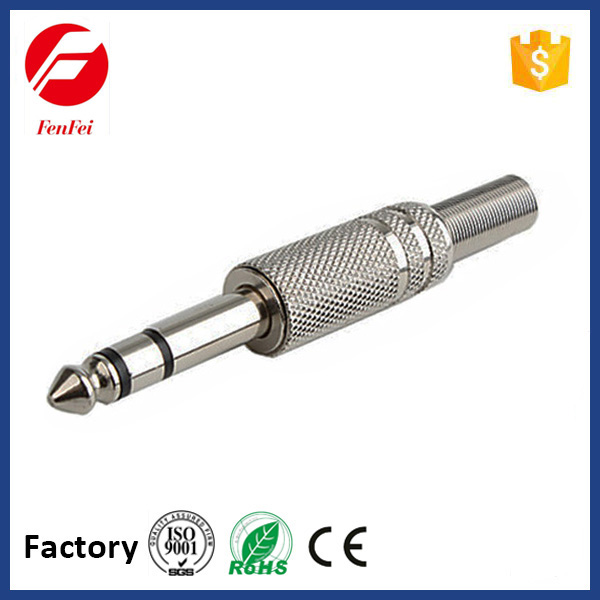 FenFei Nickel Plated 635mm Stereo Plug Metal with Spring